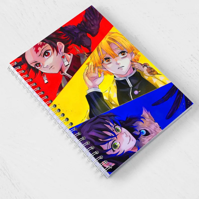 

Demon Slayer Notebook Anime Kimetsu no Yaiba Note Book Kamado Tanjirou Paper Agenda Schedule Planner Sketchbook Gift for kids