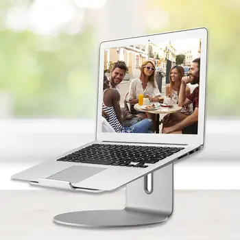 

Aluminum Alloy Laptop Holder 360 Degree Rotation Stand for 17.3 inch Notebook PC Compact and Portable Carry Convenient
