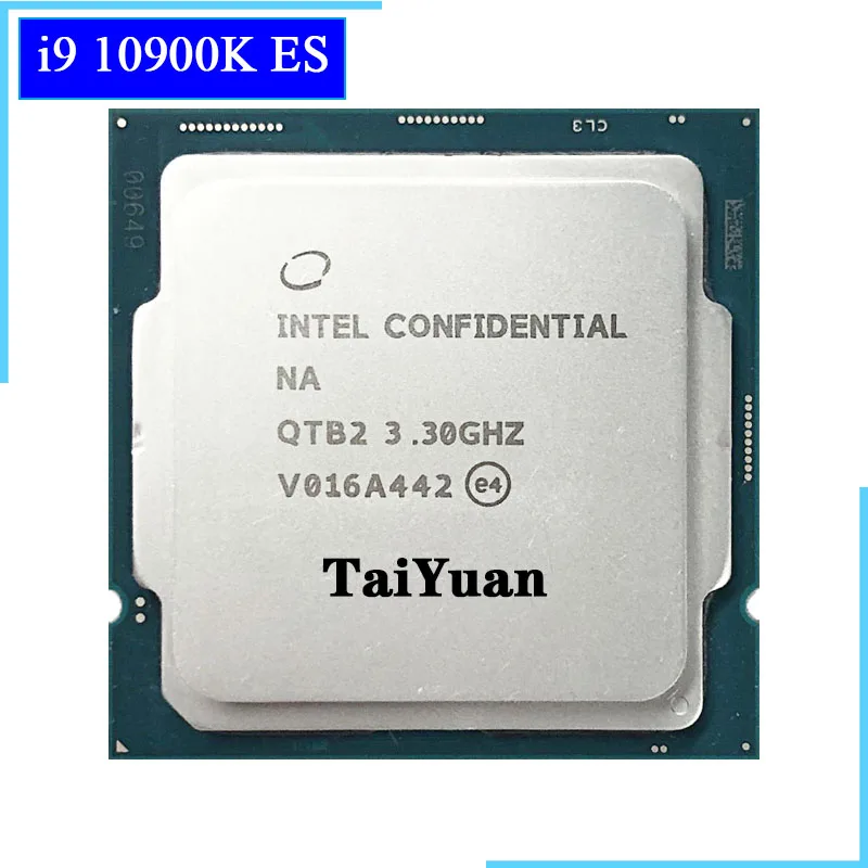 Процессор Intel Core 10900 es i9 K QTB2 3 ГГц десять ядер 20 потоков процессор L2 = 2 5 м L3 125 Вт LGA