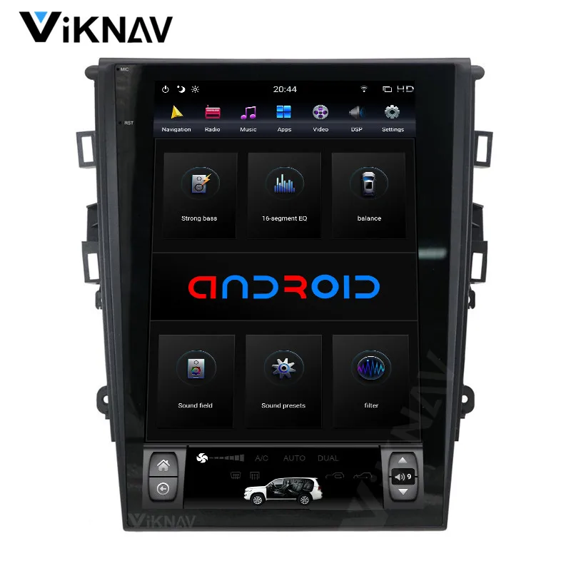

Android System Multimedia DVD Player Car GPS Navigator For-FORD-mondeo 2013-2019 vertical screen support carplay