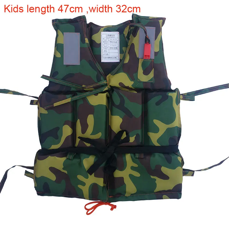 Kids 47cm 32cm Профессиональный Мужской спасательный жилет плавучести плавания безопасности на лодках для женщин спасательный жилет со свистком безопасности для детей и взрослых - Цвет: Kids 47cm 32cm