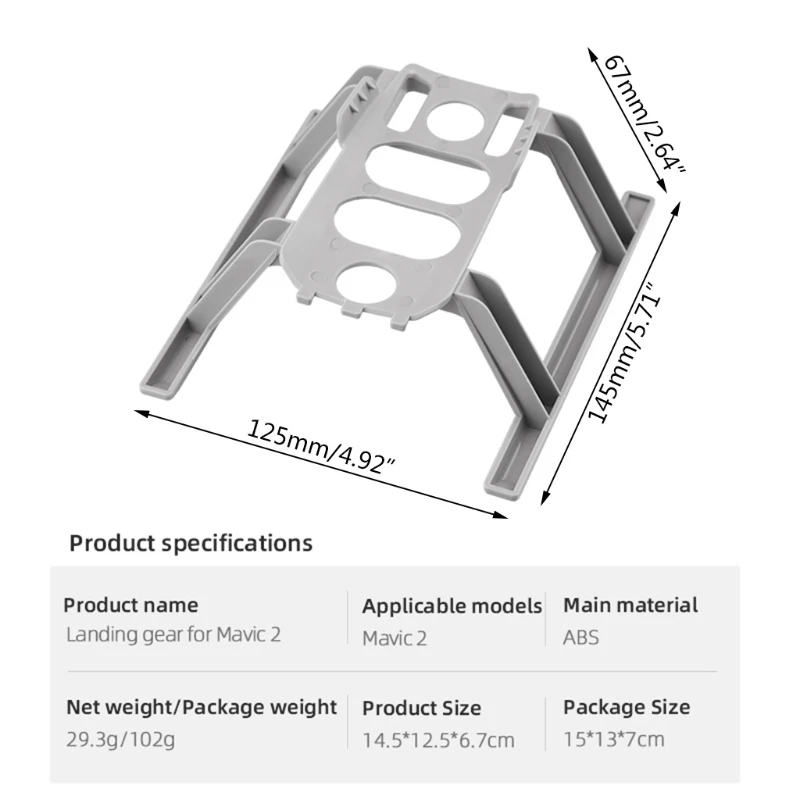 Dji-Mavic 2 Pro/Zoom Drone Height Extender Leg     