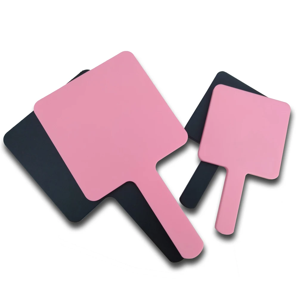100pcs Print Logo HD Handle Makeup Mirror Hand Hold Beauty Salon Dental Portable Retro Cute | Красота и здоровье