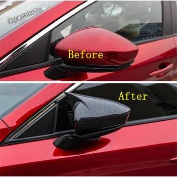 

Lapetus Accessories Exterior Door Rearview Mirror Protector Shell Housing Cover Trim Fit For Mazda 3 2019 2020 Carbon Fiber ABS