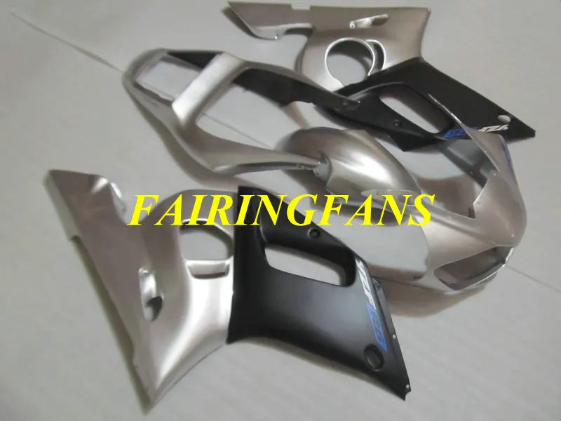 Комплект обтекателей для мотоцикла YAMAHA YZFR6 98 99 00 01 02 YZF R6 YZF600 1998 2000 2002 серебристый черный обтекатель+ подарки YH16