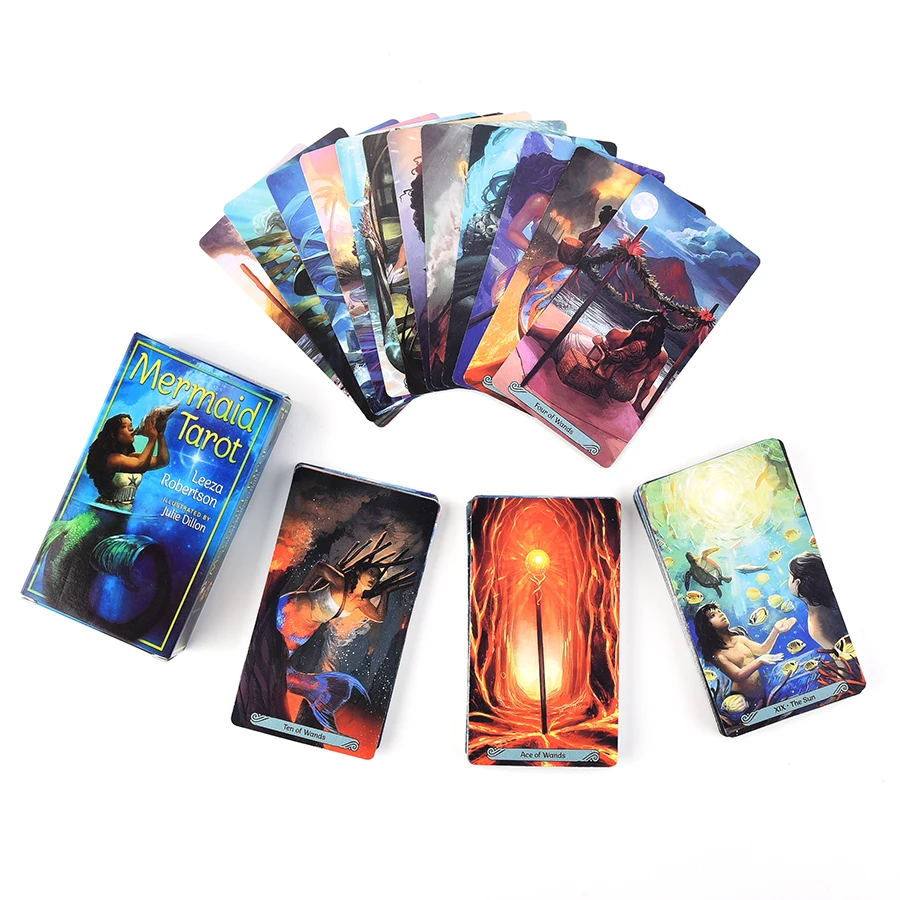 Русалка Таро карты Oracles Divination доска для игр на английском языке семейного подарка