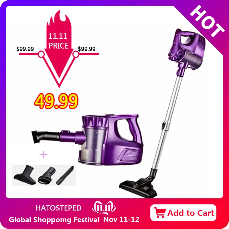 

Portable 2 In 1 Handheld Wireless Vacuum Cleaner Cyclone Filter 8000Pa Strong Suction Dust Collector Aspirator for Home Car