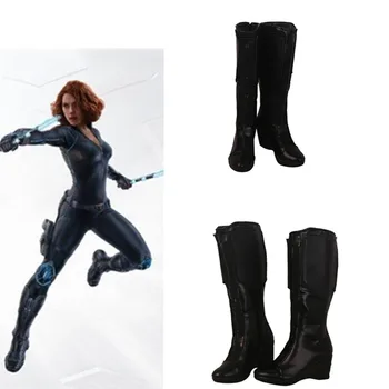 

Movie Avengers Endgame Quantum Realm Advanced Tech Cosplay superhero Black Widow shoes Cosplay Custom Halloween cartoon shoes