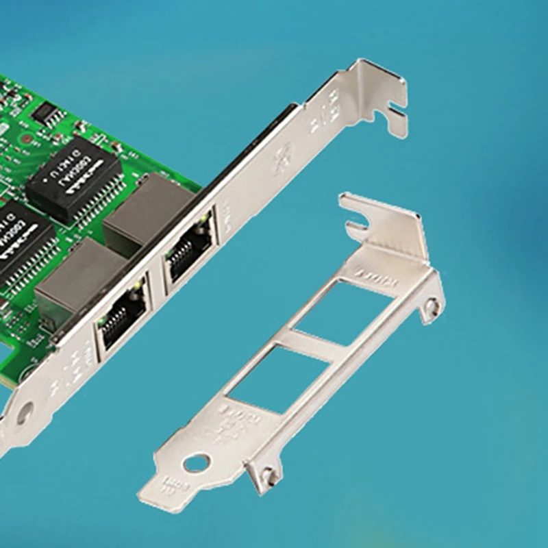 PCI 10/100/1000 Мбит/с двойной RJ45 Порты и разъёмы 1 гигабитный серверный сетевой карты NIC