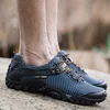 New Wear-Resistant Hiking Shoes Cow Leather Lycra Upper Men Trekking Footwear Breathable Anti-Slippery Zapatos Dropshipping Link ► Photo 2/6