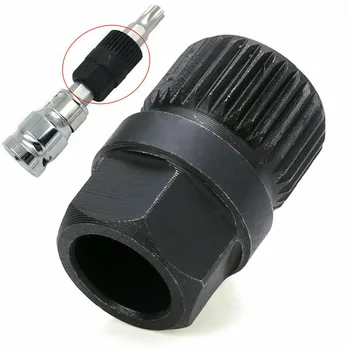 

33 Teeth Professional Car Spline Alternator Clutch Pulley Removal Tool Engine Parts Auto Metal Free Wheel Universal Installation