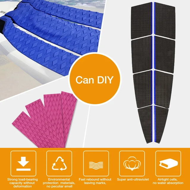 Tappetino Antiscivolo In Schiuma EVA Per Tavole Da Surf E Barche - 120x30 Cm, Autoadesivo E Tagliabile - Foto 10