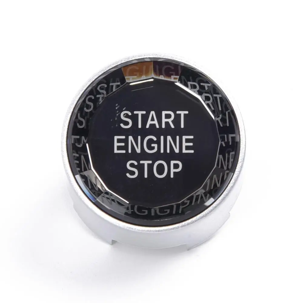 Крышка кнопки запуска двигателя автомобиля, Кристальный стиль, один ключ, кнопка запуска, переключатель, крышка, Декор 25*12 мм для BMW X3 X4 X5 X6 2012