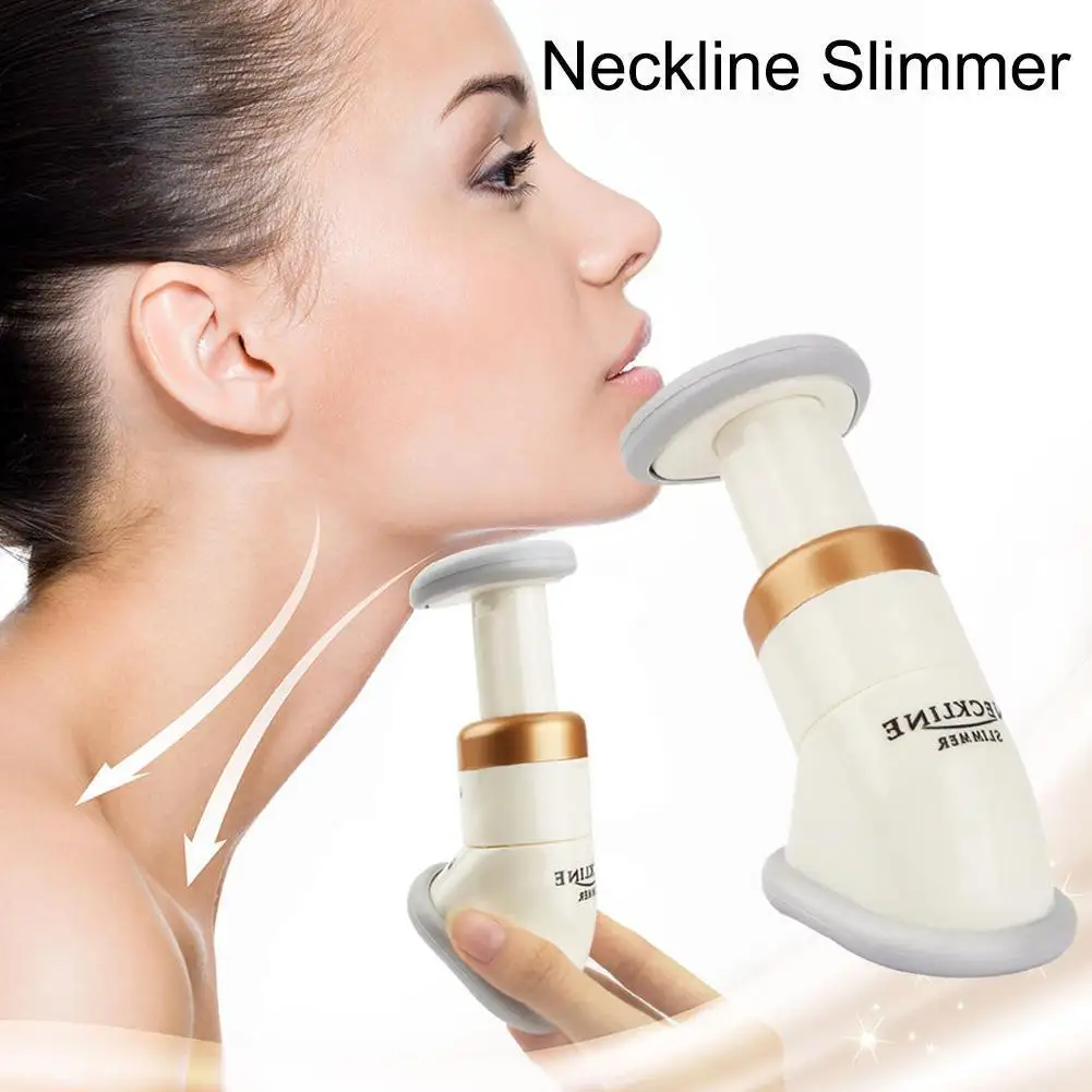 

Double Chin Massage Neck Slimmer Neck line Face Lift Scraping V Face Reduce Double Thin Wrinkle Removal Massager Face Lift Tool