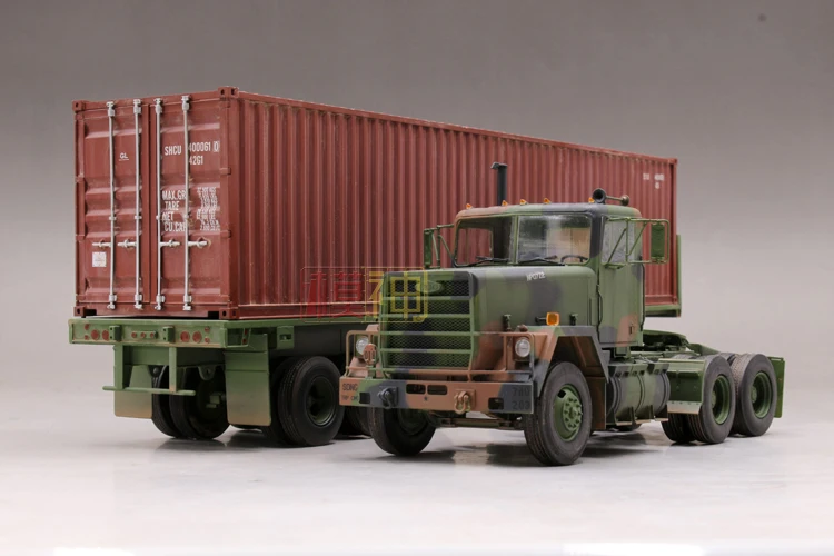 Военная сборка 1/35 модель M915 трактор M872 прицеп 40 футов контейнерные модели