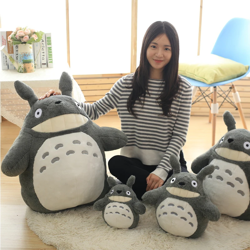 

25-70cm Cute wedding press doll children birthday Kids Toys Totoro doll Large size pillow plush toy doll Kids Appease Sleeping