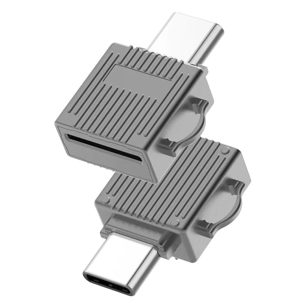 Grey Цинковый сплав USB 3,1 type C USB-C OTG адаптер Micro SD TF считыватель карт памяти для Macbook huawei P30 Galaxy Note 7 - Цвет: Grey