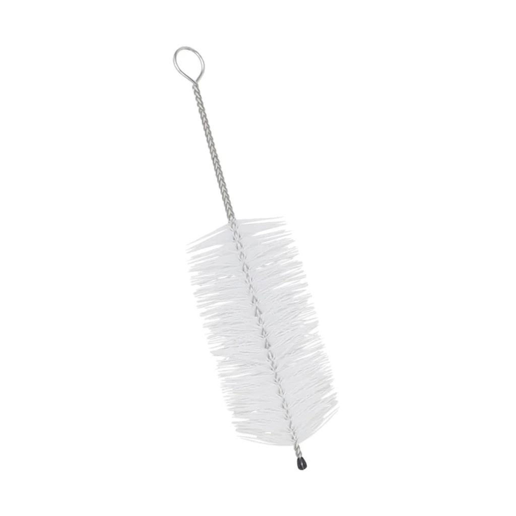 White Trumpet Mouthpiece Cleaning Brush Mouthpiece Cleaner Nylon Brush