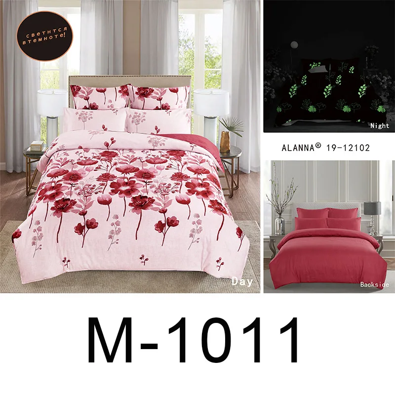 M-1011 Alanna queen Комплект постельного белья, светящееся одеяло, евро пастельные простыни, простыня king size, двойное покрывало, покрывало, набор - Цвет: M-1011