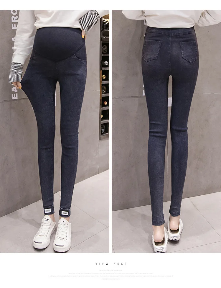 Обтягивающие Материнство джинсы для беременных женщин одежда брюки карандаш брюки эластичный пояс Леггинсы Беременность стрейч брюшные