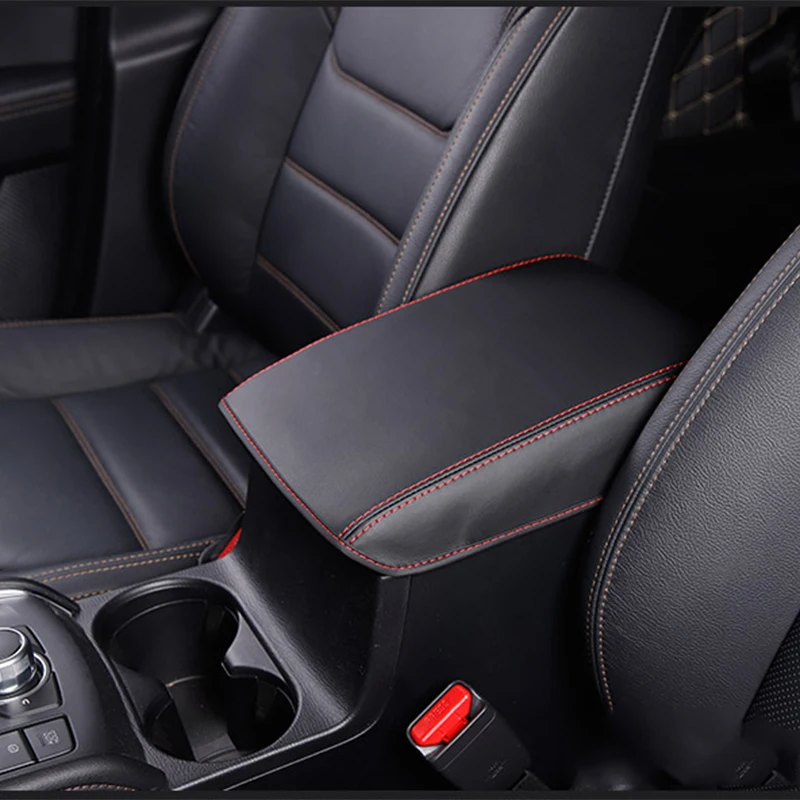 Полиуретановая кожа накладка центральный подлокотник коробка защитный рукав украшения интерьера Аксессуары для Mazda CX5