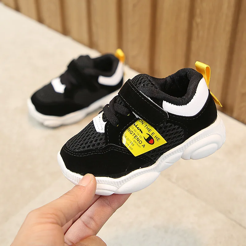 KY901 Black Весенние модные детские кроссовки обувь для маленьких девочек беговые кроссовки для мальчиков детские спортивные дышащие кеды обувь для малышей - Цвет: KY901 Black