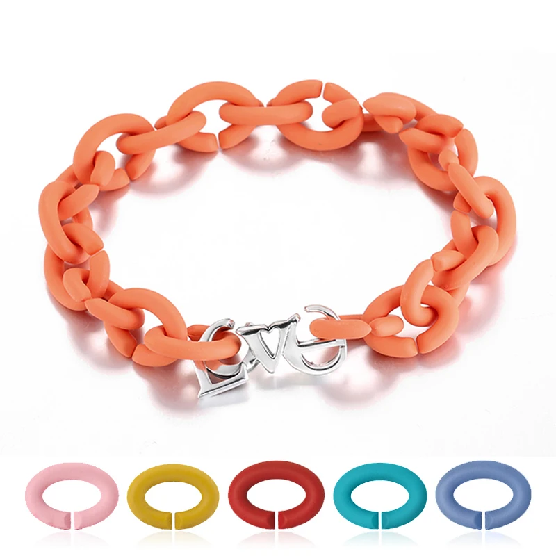 

New Arrival 925 Sterling Silver Love Letter Beads Charm Bracelets European Hard Rubber X Bracelets for Women Men Party Jewerly