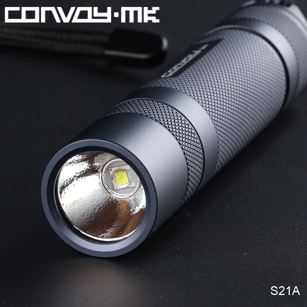 Convoy S21A 2300lm Luminus SST40 светодиодный мощный фонарик 21700 18650 батарея EDC фонарь с AR