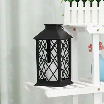 

IPX67 Waterproof Solar Powered LED Lantern Hanging Outdoor LED Light With Battery Base For Garden Decoration Lawn solar Lamp