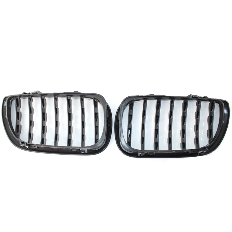 1 пара Abs передняя ноздри для B mw 3 серии E46 4 двери 02-05 318I 320I 325I 330I Алмазная решетка Meteor Стиль переднего бампера