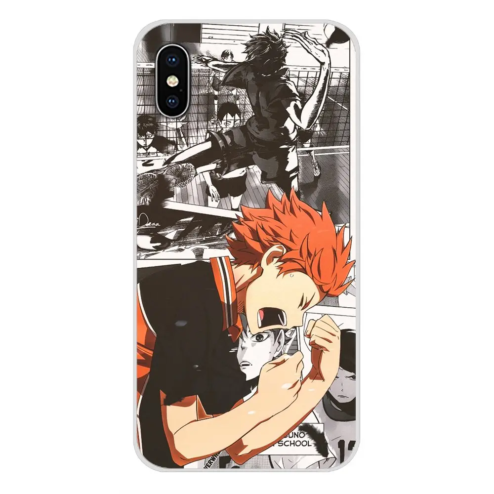 Новый прозрачный чехол из ТПУ с рисунком Волейбольного Аниме haikyuu для Samsung A10 A30 A40
