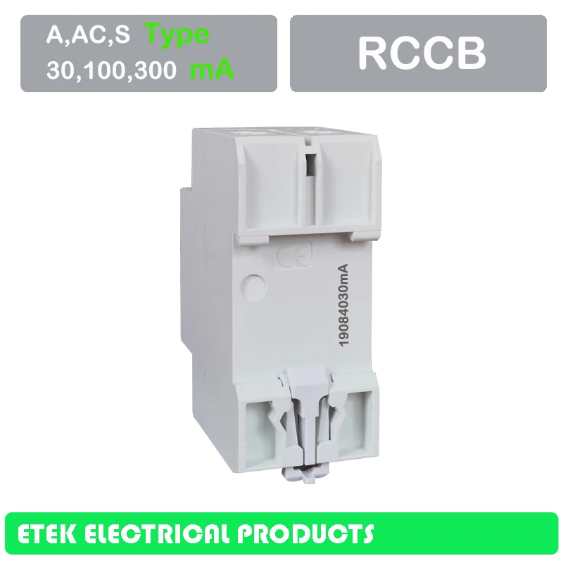 EKL1-63 RCCB Американская классификация проводов 2р 30MA 100MA 300MA типа 230/240V~ 50 Гц/60 Гц остаточный ток выключателя 16A 25A 32A 40A 50A 63A 80A