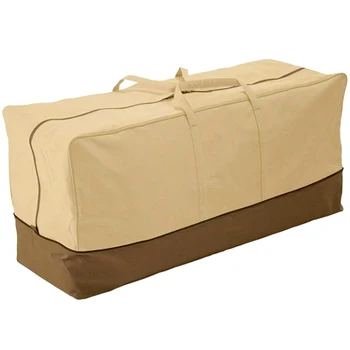 

Patio Outdoor Furniture Cushion Storage Bag Waterproof Zipper Protection Storage Bag, 45.5X13.8X20 inch