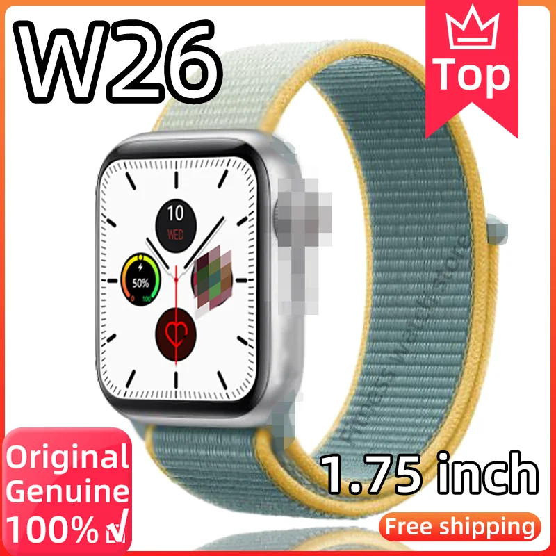 1 75 дюймов IPS экран ECG Bluetooth Вызов Смарт часы для мужчин и женщин iwo w26 Часы smartwatch 8 10 11