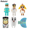 Cartoon Doctor Nurse Teeth Lung USB Flash Drive 16G 32GB 64GB Hospital worker usb флэш-накопители usb 2.0 pendrive cle usb stick ► Photo 1/6