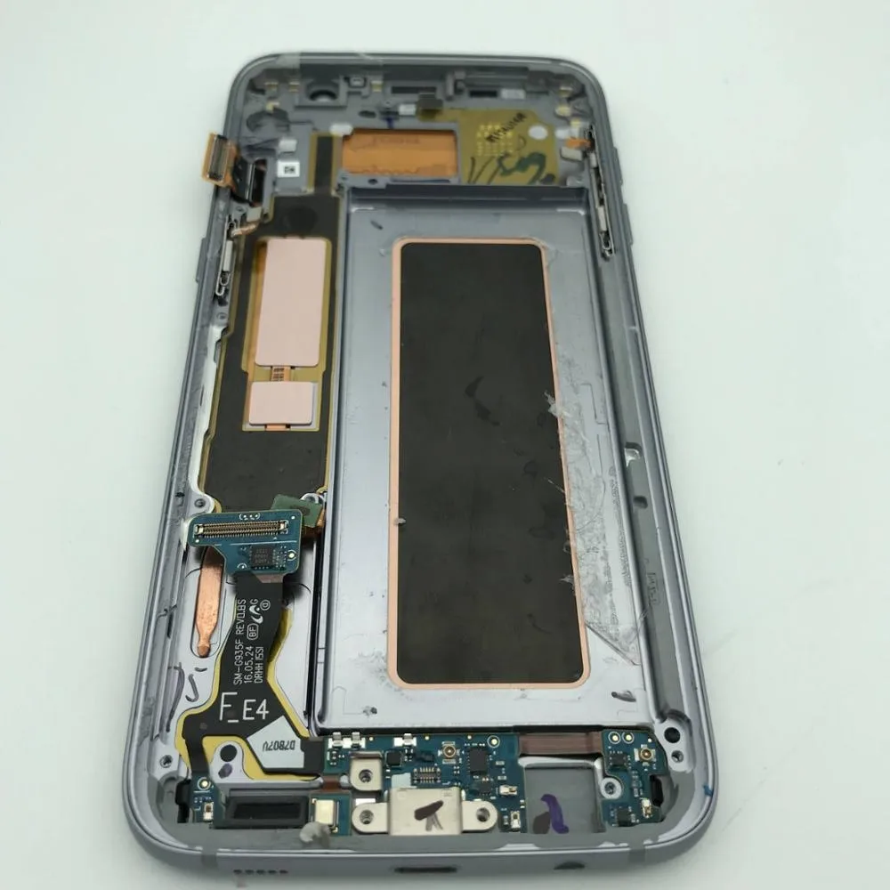 Высококачественный ЖК дисплей со средней рамкой для телефона Galaxy S7 edge к S10 plus с