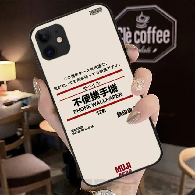 Japon Famoso Muji Marca Caso Coque Fundas Para Iphone 11 Pro Max X Xs X Xr 4s 5s 6s 6 7 8 Plus Se Cubierta De Los Casos Funda De Cobertura Media Aliexpress
