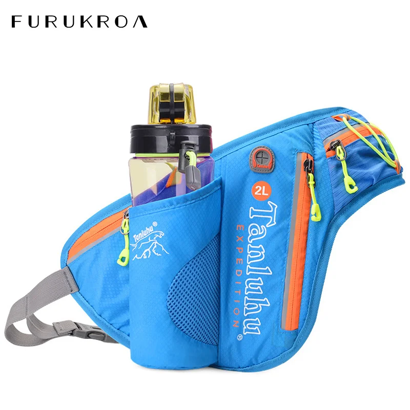 

Уличная поясная сумка для бега, держатель для бутылки, спортивные поясные сумки, светоотражающие, для кемпинга, походов, рыбалки, бега, кросс-боди, нагрудная сумка X444B