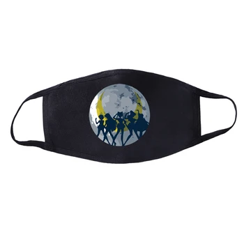 

Cartoon Lovely Japanese Anime Sailor Moon Masks Masque Masker Cotton Dust Mouth Masks Mascarillas Algodon Reusable Black Masks