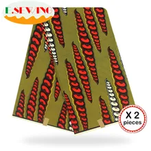 Африканская восковая ткань с принтом Анкара для шитья Анкара африканская ткань 12 ярдов нигерийская хлопковая ткань Гана для платья 81003