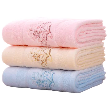 

Three-piece Face Towel Pure Cotton Plain Embroidered Adult Face Washing Soft Absorbent Towel Household Female Bath Towles Nn50mj