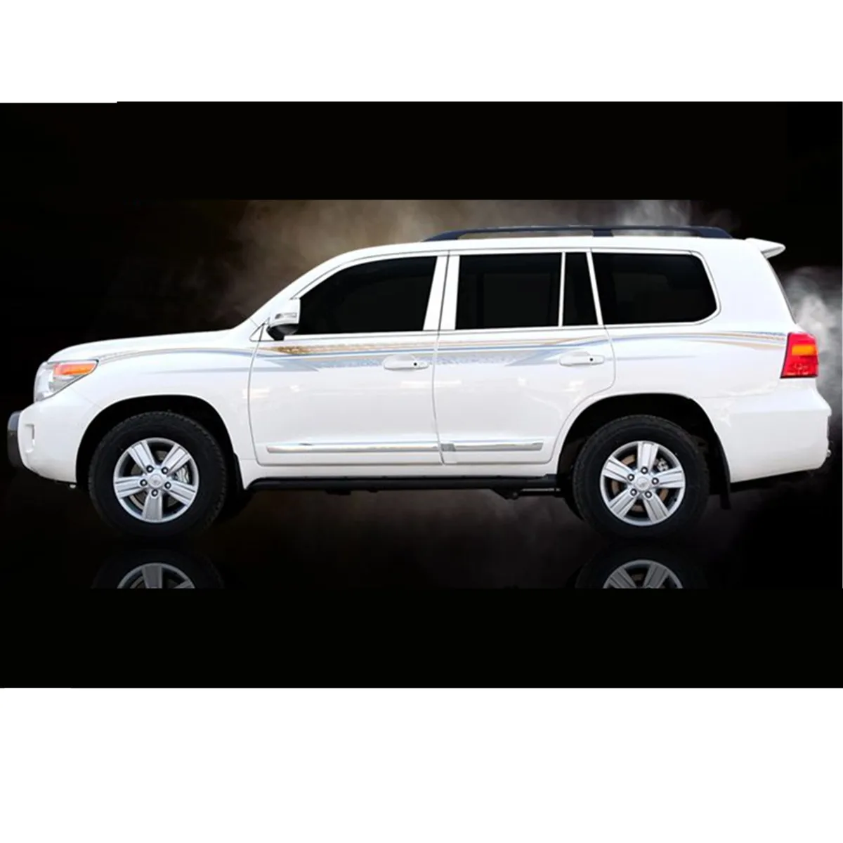 Столб защитный Блестки для Toyota Land Cruiser 200 FJ200 2008 2009 2010 2011 2012 2013