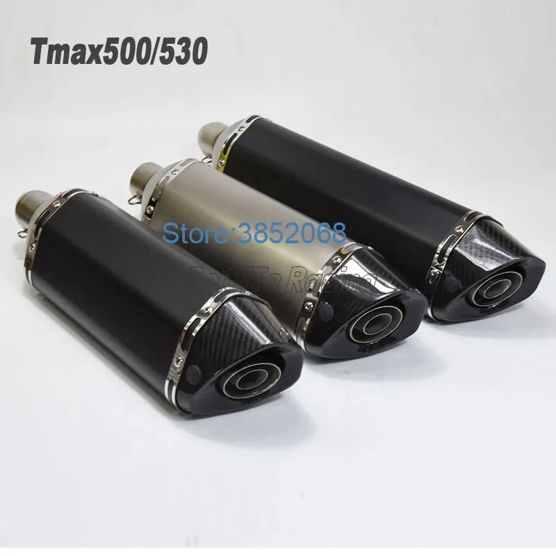 ID: 51 мм L: 570 мм/470 мм Akrapovic мотоцикл выхлопной глушитель выхлопной Escape трубы ссылку подходит для TMAX500 TMAX530(08-16) круглый год