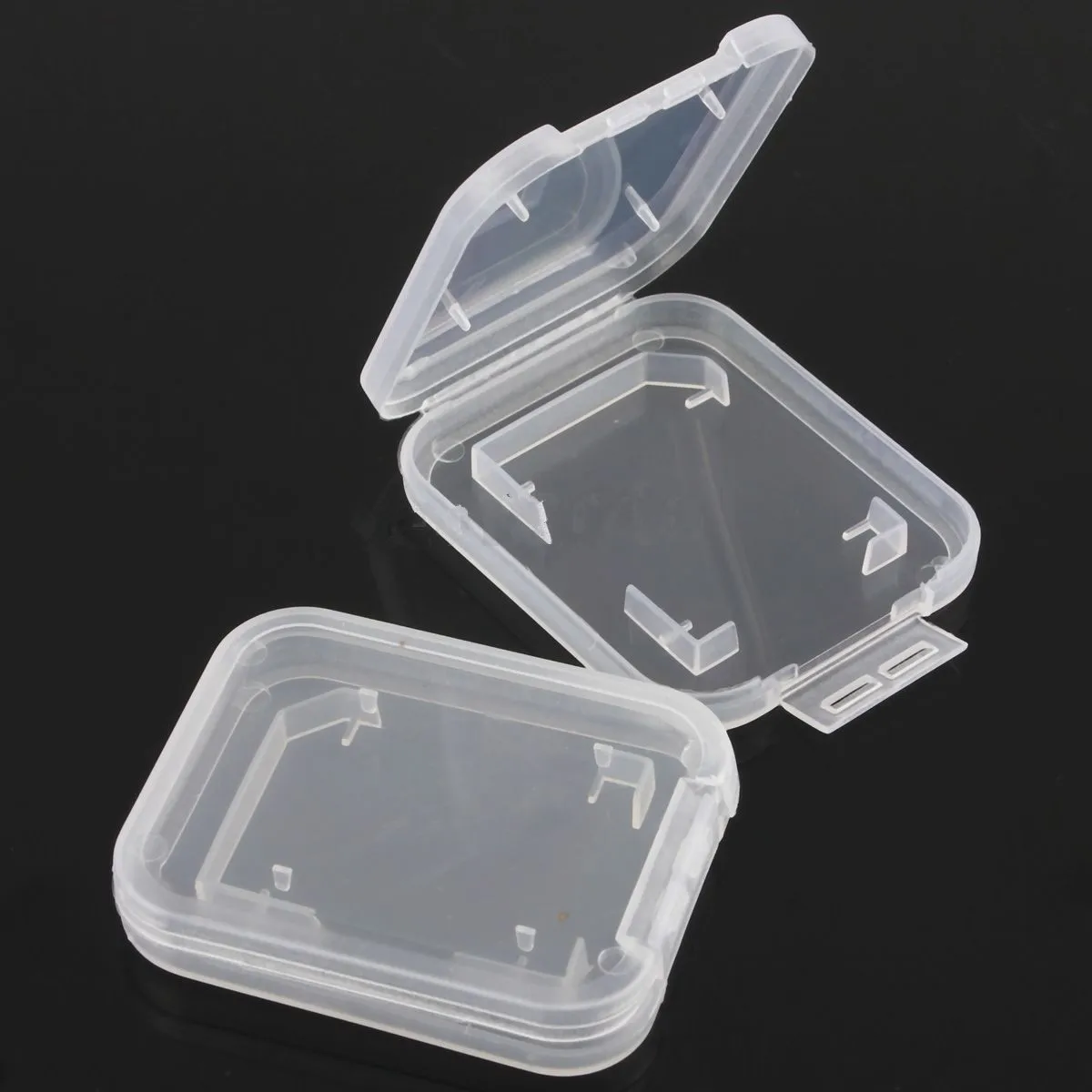 Custodia per scheda di memoria in plastica trasparente da 10 pezzi