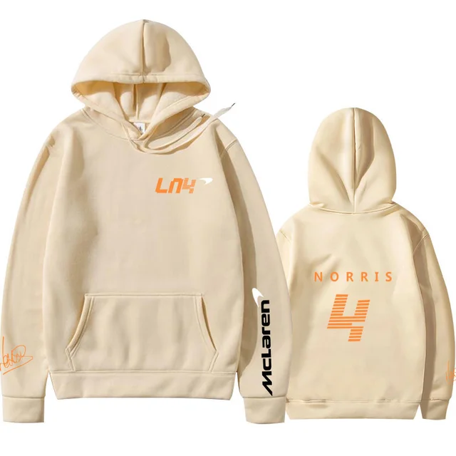 Hoodies Autumn Winter Formula One Racer Lando Norris F1 McLaren Team Racing Fans Hoodie Team Logo Men/Women Oversized Hoodies 2