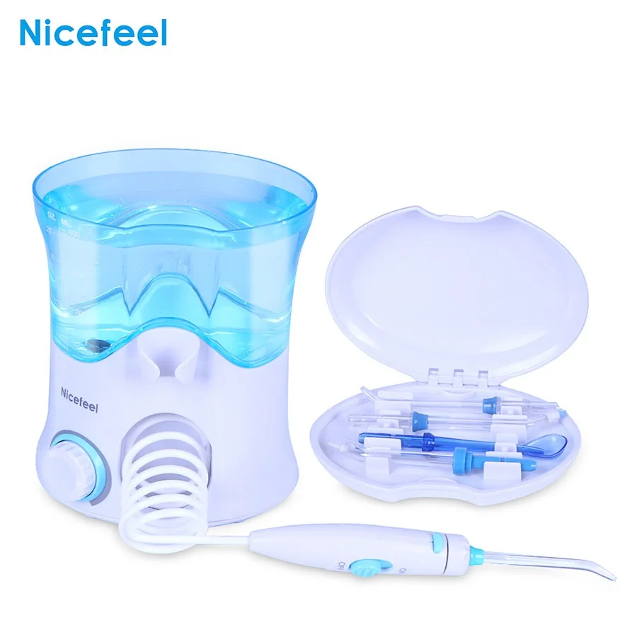 Oral Irrigator Dental Cleaner Water Flosser Multifunctional 600ml Water Dental Flosser Oral Dent Jet Irrigator Dental Care Kit Teeth Cleaner Water Pick with 7 Nozzles
