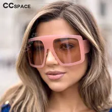 Большие Квадратные Солнцезащитные очки для мужчин и женщин, модные очки UV400, винтажные очки 47254