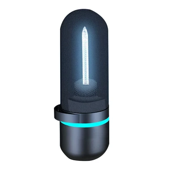 

Charging Portable UV Disinfection Lamp Household Vehicle UV Disinfection Built in Battery Mini Disinfection Lamp (Black)