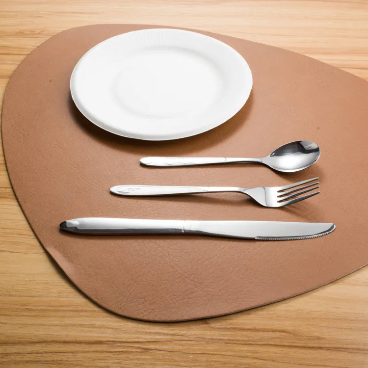 Nordic Leather Placemat Insulation Oilproof Western Food Mat Dining Tableware Table Mat Pads Bowl Cup Coaster 1 Nordic Leather Placemat Insulation Oilproof Western Food Mat Dining Tableware Table Mat Pads Bowl Cup Coaster 5