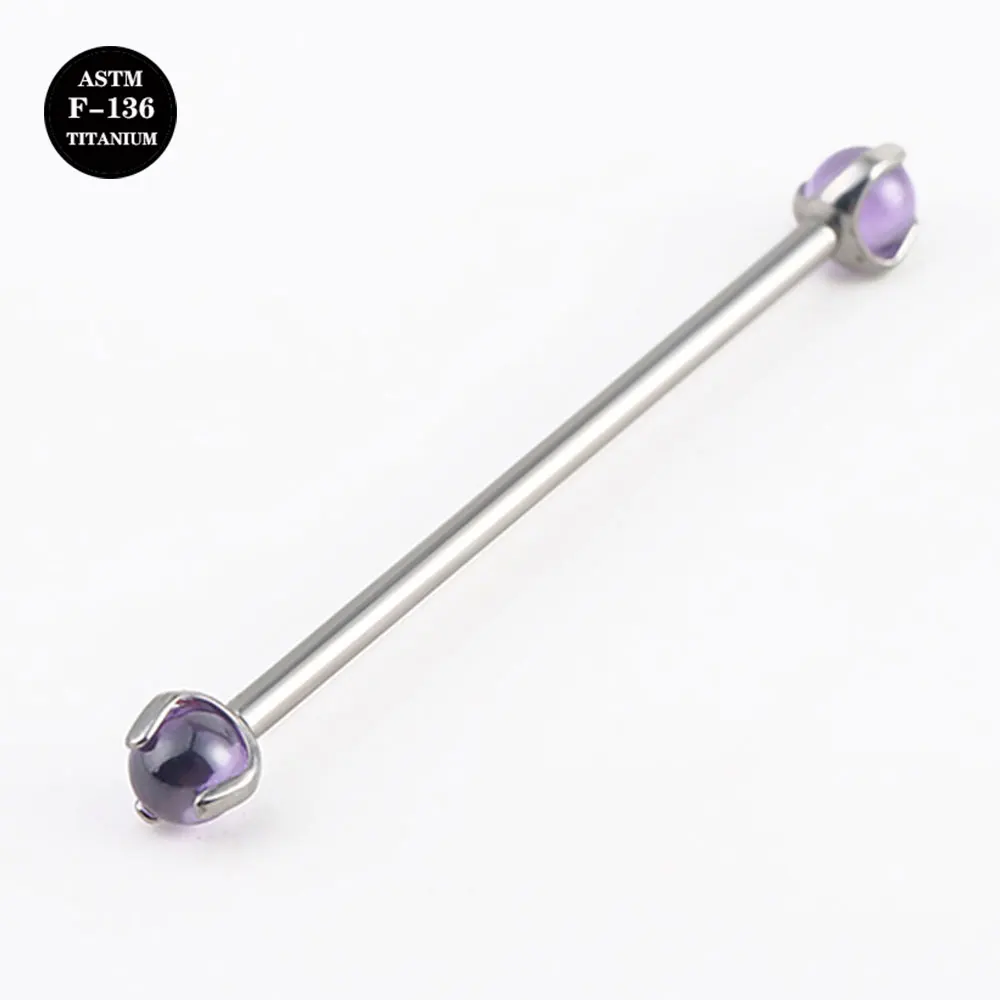 1PCS 14G Impant Grade Titanium Internal Thread Nipple Barbell Opal Cone Ball Piercing Rings Women Body Jewelry Gift 